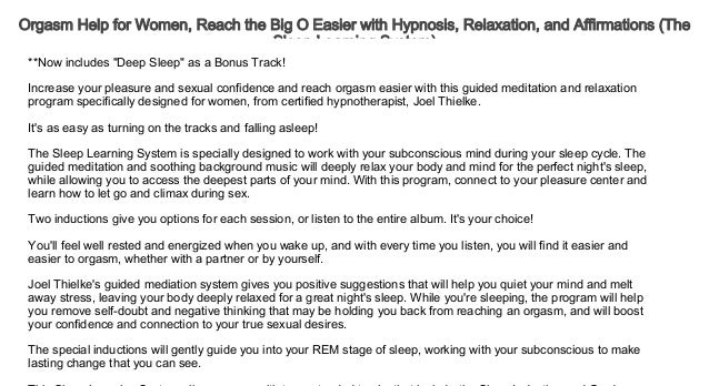 hypnosis women orgasm Teen sex camz